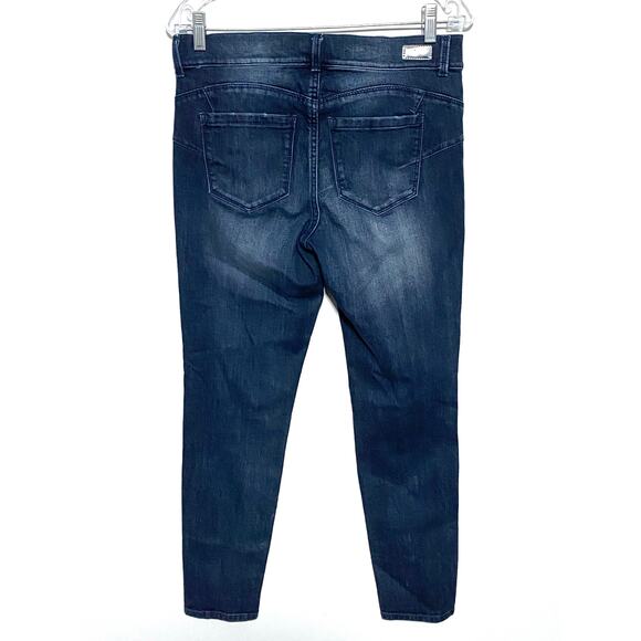 Juicy Couture Jeans Stretch Studded Rhinestones Distressed Ripped Womens 6 - Picture 4 of 9